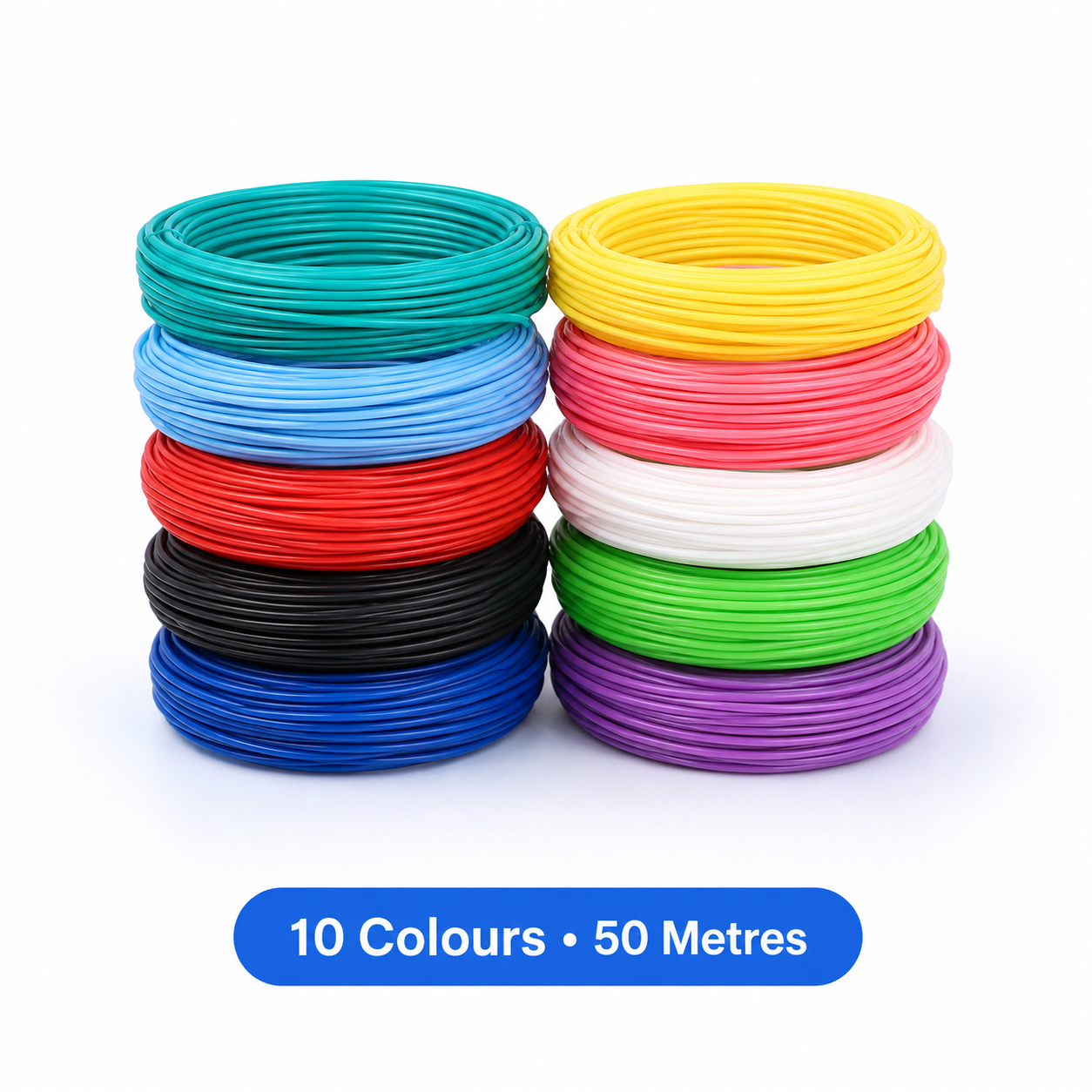 Coloured PLA Filament for 3D Pen Printing 50M 100M