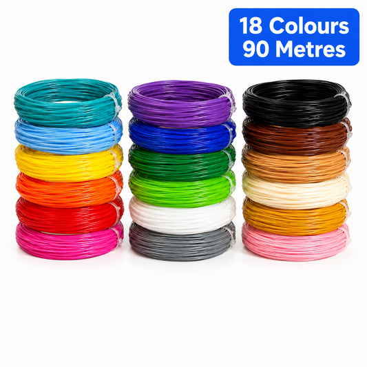 Coloured PLA Filament for 3D Pen Printing 50M 100M