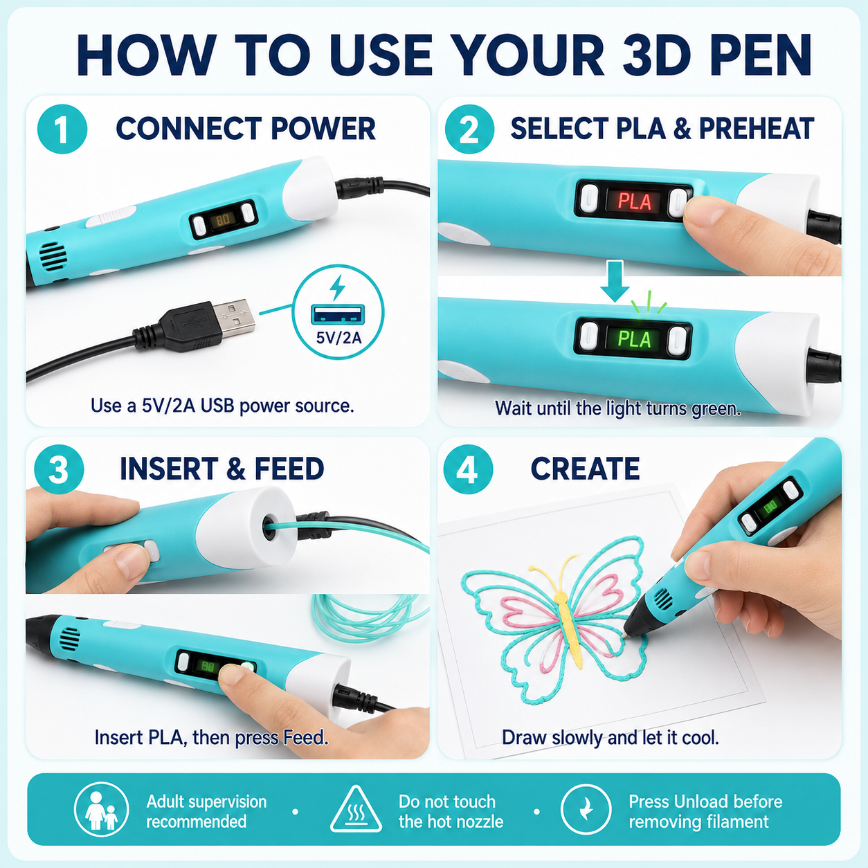 Magic Maker 3D Pen Starter Kit