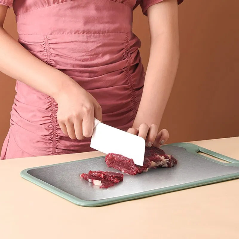 Dual-purpose Multifunctional Cutting Board Two Sides Of Stainless Steel and Plastic