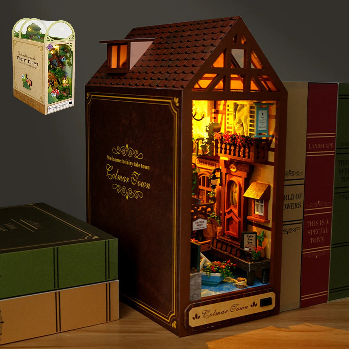 DIY Book Nook Dollhouse Kit