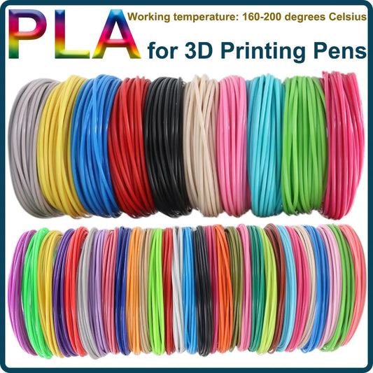 Coloured PLA Filament for 3D Pen Printing 50M 100M