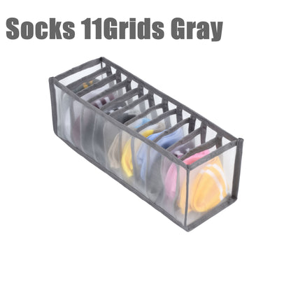 Jeansense: Closet & Drawer Organizer - MaxStore Socks 11Grids Gray MaxStore