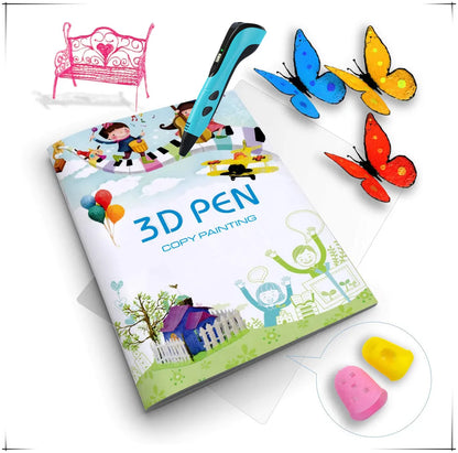 3D Printing Pen Drawing Book Reusable Colourful