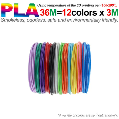 Coloured PLA Filament for 3D Pen Printing 50M 100M