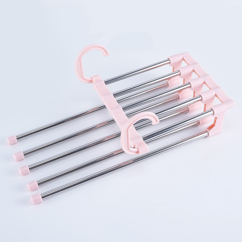 Multifunctional Hanger Folding - MaxStore Pink MaxStore